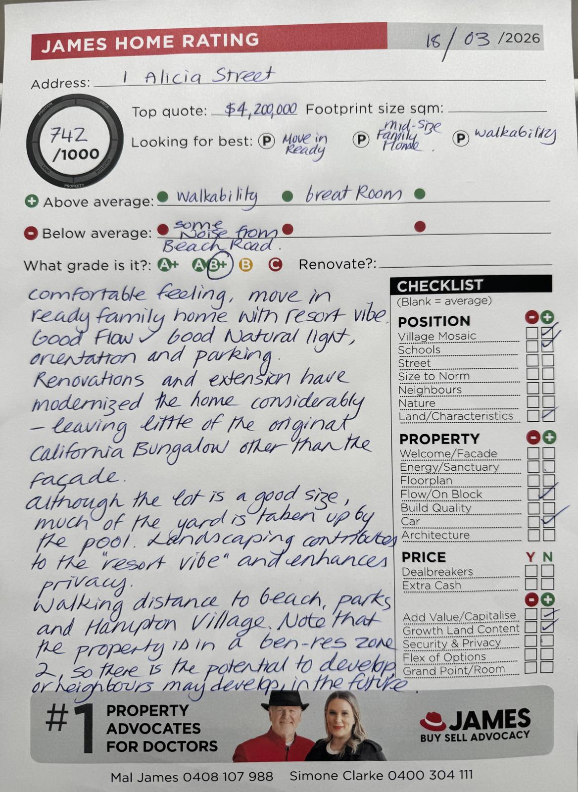 1 Alicia Street Hampton – James Buyer Advocates