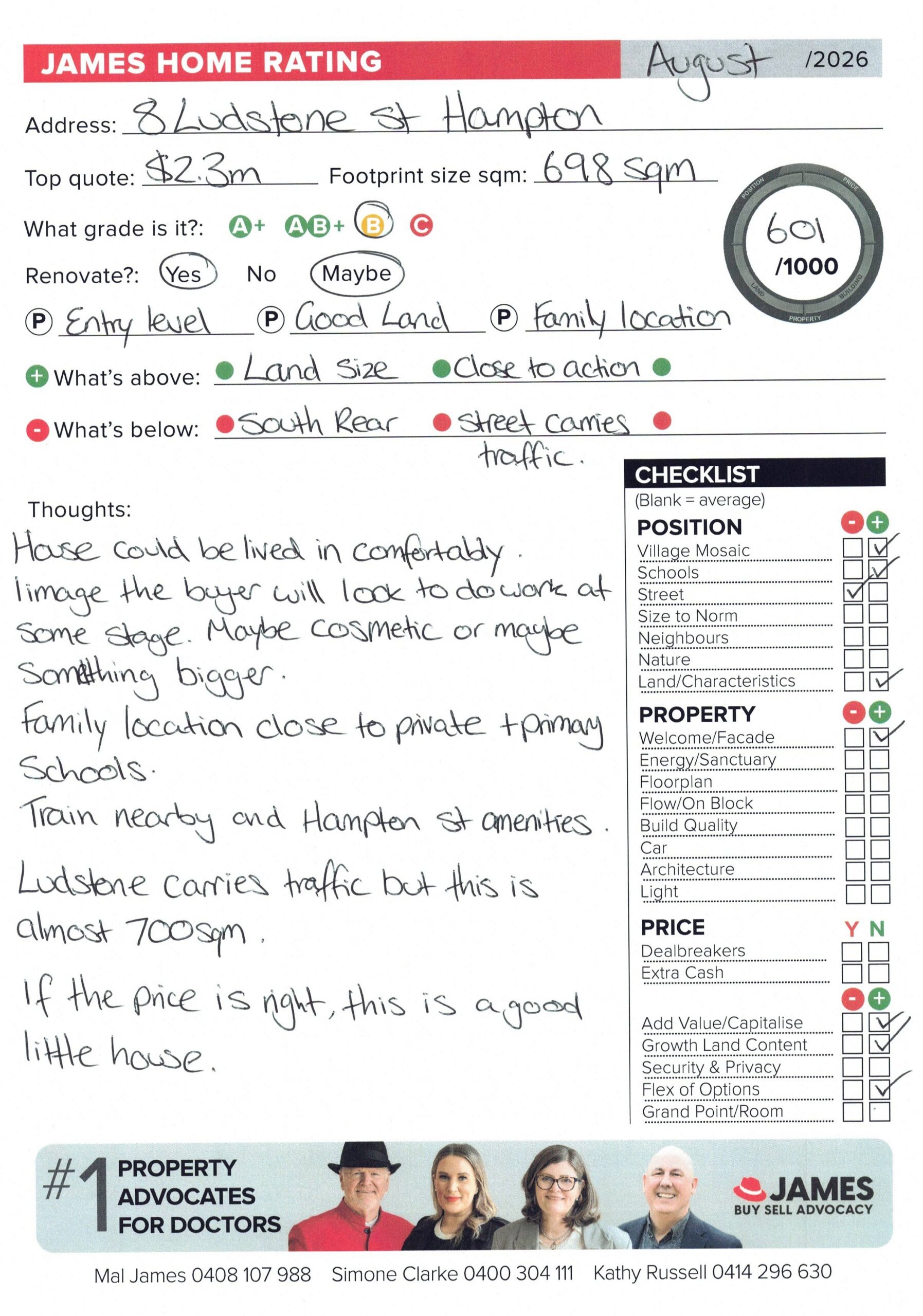 8 Ludstone Street Hampton – James Buyer Advocates